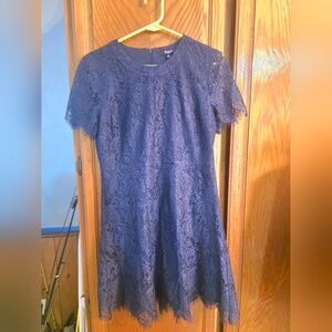 Madewell Navy Lace Mini Dress Size 8